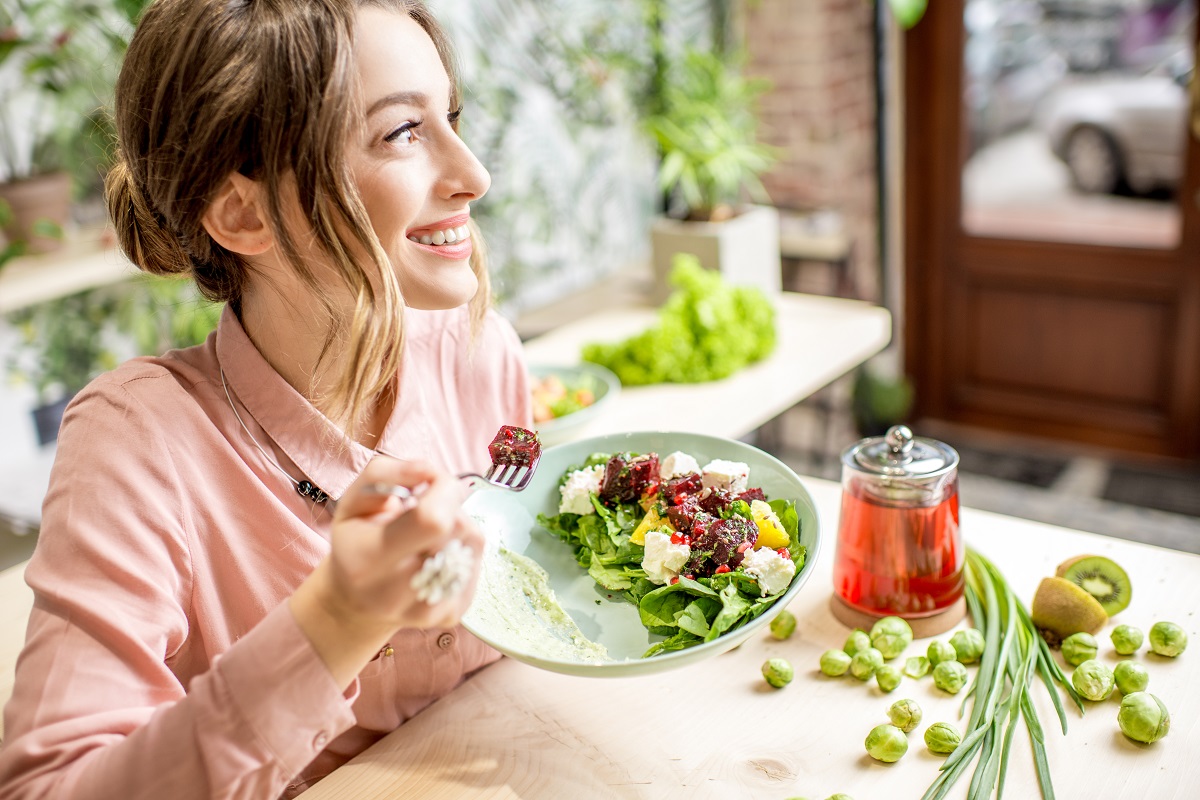 woman eating