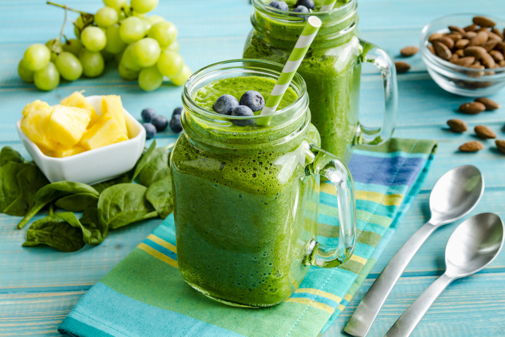 A morning kale smoothie