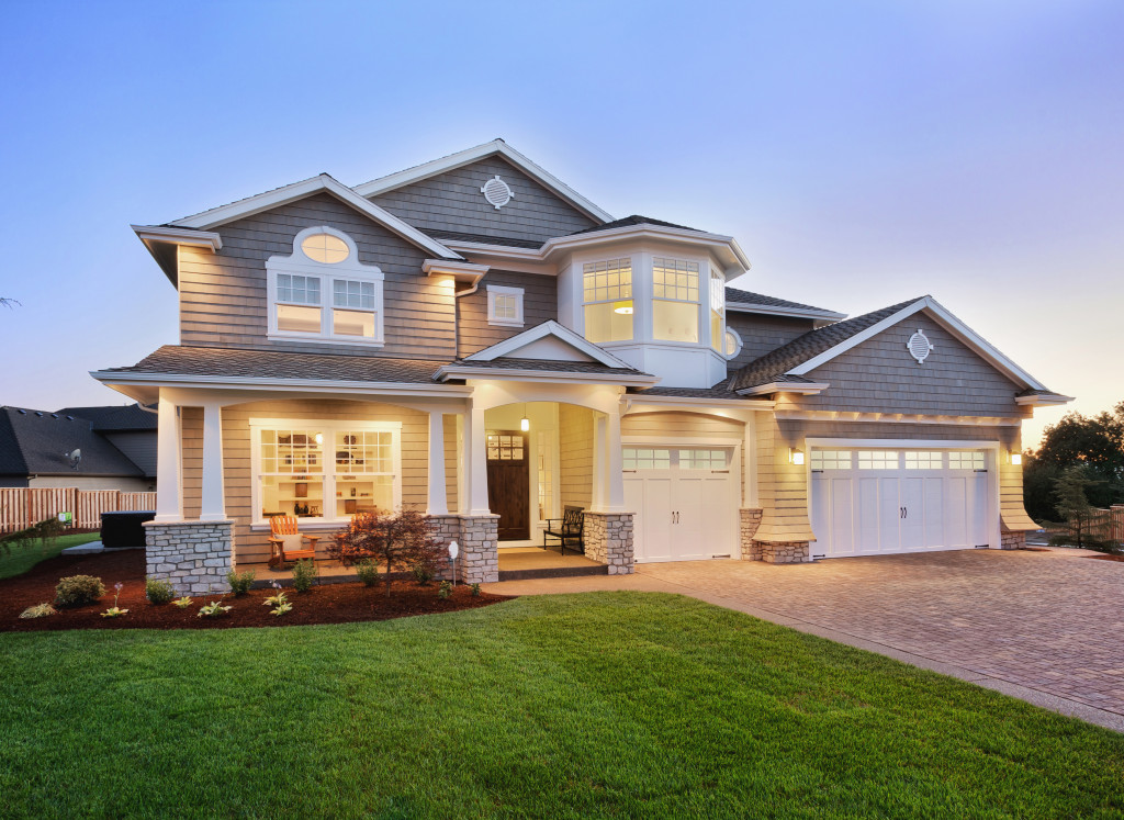 luxury home with driveway